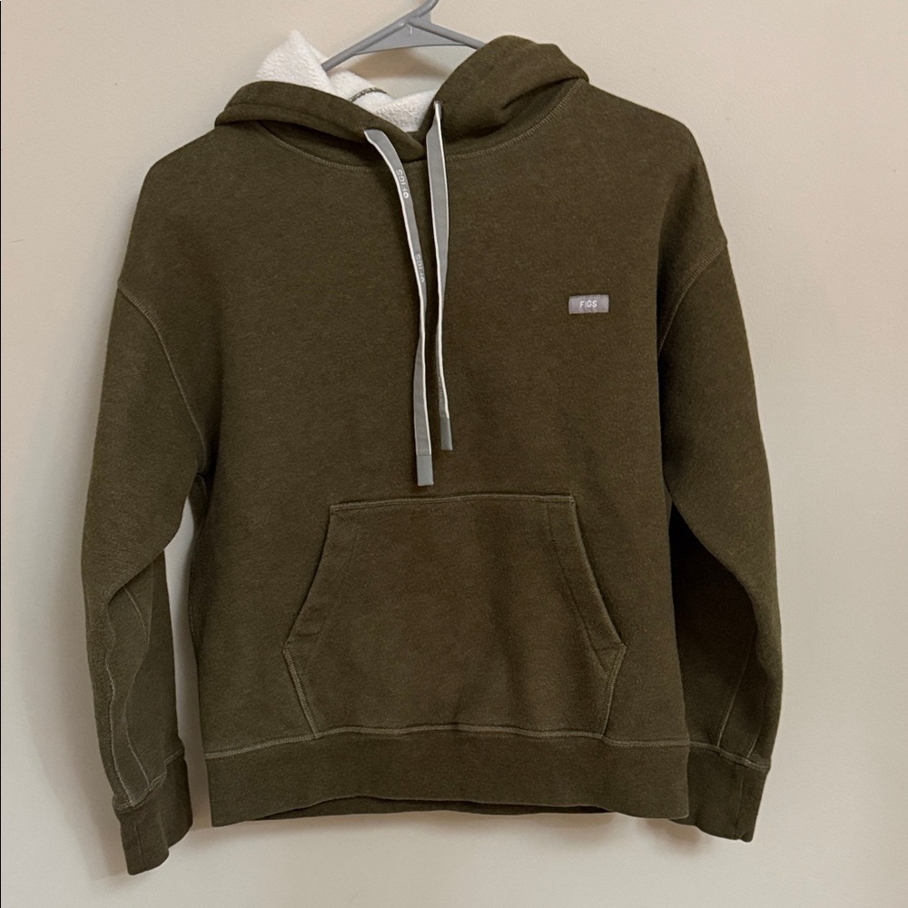 FIGS Olive Green Sweatshirt Hoodie women’s Size XS